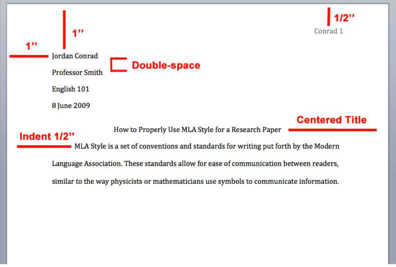 essay format font size
